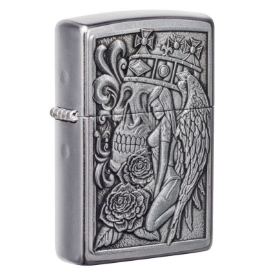 Запальничка Zippo ( Зіппо) 207 Skull And Angel Emblem 49442