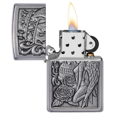 Запальничка Zippo ( Зіппо) 207 Skull And Angel Emblem 49442