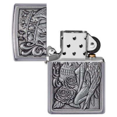 Запальничка Zippo ( Зіппо) 207 Skull And Angel Emblem 49442