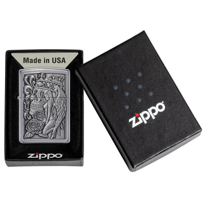 Запальничка Zippo ( Зіппо) 207 Skull And Angel Emblem 49442