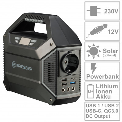 Портативна зарядна станція Bresser Portable Power Supply 100 Watt (3810000) (930154)
