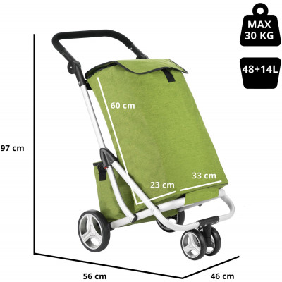 Сумка-візок ShoppingCruiser 3 Wheels Green (650071) (930792)