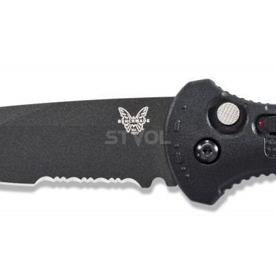 Ніж Benchmade Claymore Auto, напівсеррейтор, чорний (9070SBK)