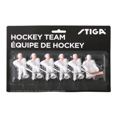 Комплект запасних гравців для настільного хокею Stiga Team HG White/White Paint On Your Own (7111-9080-11) 932367