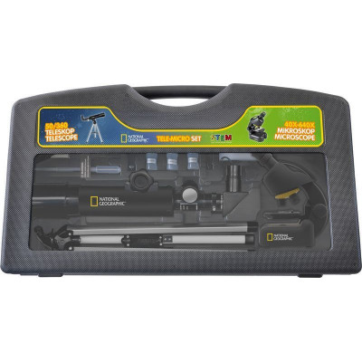Мікроскоп National Geographic Junior 40x-640x + Телескоп 50/360 з кейсом (9118200) 926260