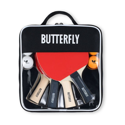 Набір для настільного тенісу Butterfly Racket Set Easy 4 Bats 6 Balls (6257643202) 932198