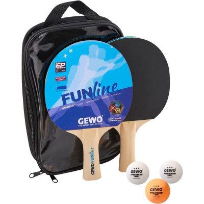 Набір для настільного тенісу Gewo Double-Fun 2 Bats 3 Balls (96960000) (931053)