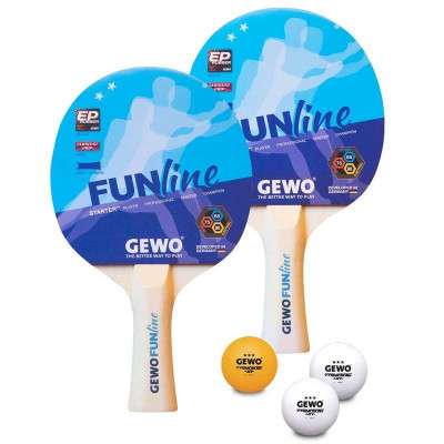 Набір для настільного тенісу Gewo Double-Fun 2 Bats 3 Balls (96960000) (931053)