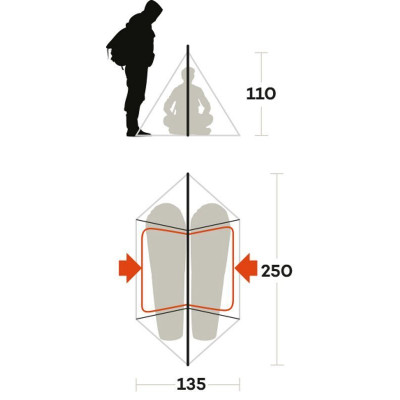 Намет двомісний Ferrino MTB 2 Blue (99031MBB) 929605