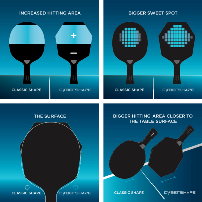 Ракетка для настільного тенісу Stiga Cybershape 1 Star FL (1211-0906-35) 931705