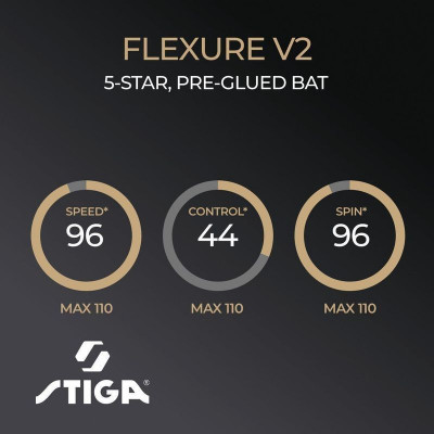 Ракетка для настільного тенісу Stiga Flexure 5 Star ver.2 FL (1215-1205-35) (931707)