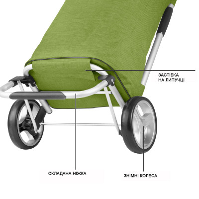 Cумка-візок ShoppingCruiser Foldable Green (650068) (930021)