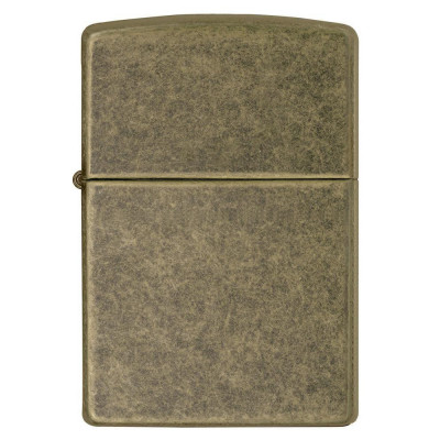 Запальничка Zippo FLAT BTM ANTIQUE BRASS 201FB