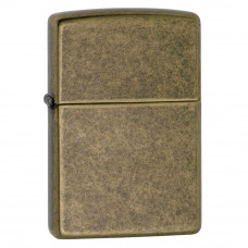 Запальничка Zippo FLAT BTM ANTIQUE BRASS 201FB