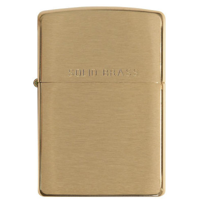 Запальничка Zippo BR FIN SOLID BRASS 204