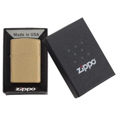 Запальничка Zippo (Зіппо) BR FIN SOLID BRASS 204