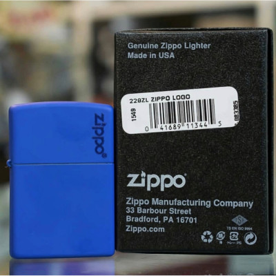Запальничка Zippo (Зіппо) ROYAL MATTE w/ZIPPO LOGO 229ZL