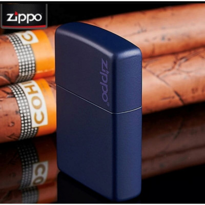 Запальничка Zippo (Зіппо) NAVY MATTE w/ZIPPO LOGO 239ZL