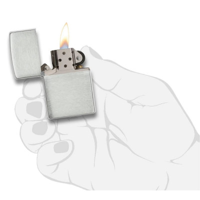 Запальничка Zippo Armor® Brushed Sterling Silver 27