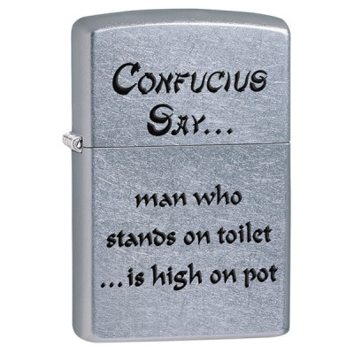 Запальничка Zippo CONFUCIUS SAY TOILET 28459