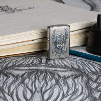 Запальничка Zippo (Зіппо) Viking Warrior Design 29871 Запальничка Zippo (Зіппо) Viking Warrior Design 29871