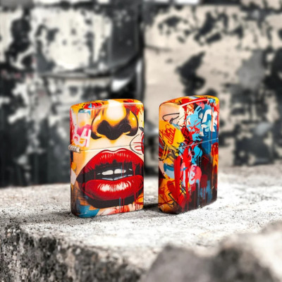 Запальничка Zippo (Зіппо) Street Art Face Design 46257