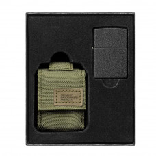 Запальничка Zippo із тактичним чохлом Blk Crackle Tactical Pouch Green 49400