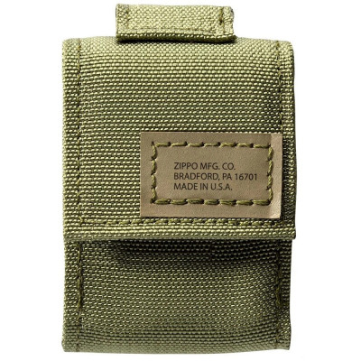 Запальничка Zippo із тактичним чохлом Blk Crackle Tactical Pouch Green 49400