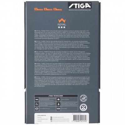Ракетка для настільного тенісу Stiga Royal WRB 3 Star FL (1213-2818-01) 931153