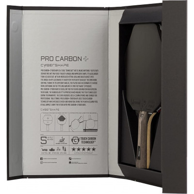 Ракетка для настільного тенісу Stiga Pro Carbon Plus Cybershape 5 Star FL (1215-0401-35) 931184