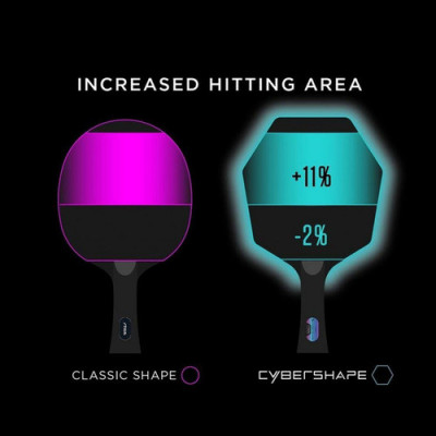 Ракетка для настільного тенісу Stiga Pro Carbon Plus Cybershape 5 Star FL (1215-0401-35) 931184