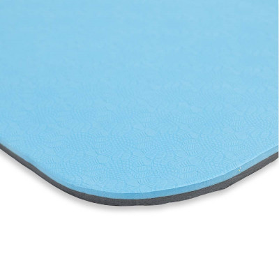 Килимок спортивний Toorx Yoga Professional TPE 183 х 60 х 0,6 см для йоги та фітнесу Azzurro/Antracite (MAT-183) (931141)
