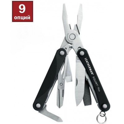 Мультитул LEATHERMAN Squirt PS4 black (831233)