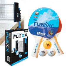 Набір для настільного тенісу Gewo Double-Fun + сітка Flexx (103360000) (931293)