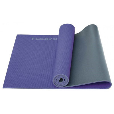 Килимок спортивний Toorx Yoga PVC 173 х 60 х 0,6 см для йоги та фітнесу Viola/Antracite (MAT-177) (931139)