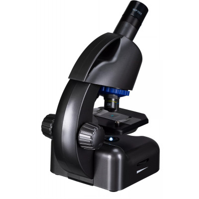 Мікроскоп Bresser Junior CM-04 100x-900x Black з набором для дослідів і адаптером для смартфона (14951) (931504)