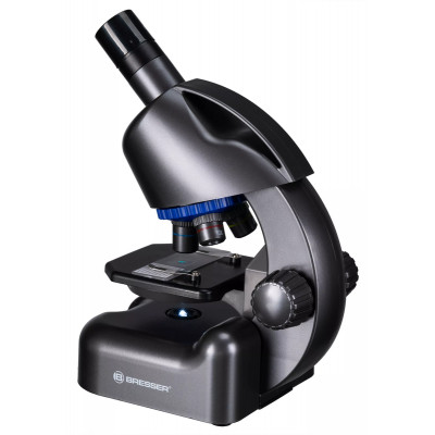 Мікроскоп Bresser Junior CM-04 100x-900x Black з набором для дослідів і адаптером для смартфона (14951) (931504)