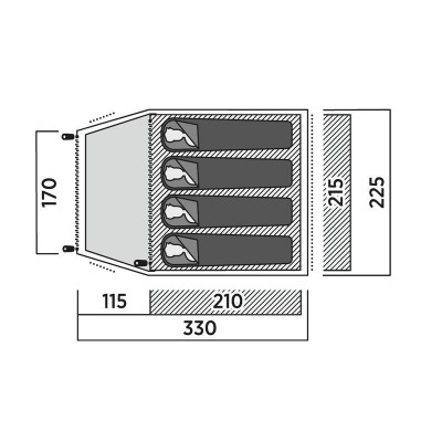 Намет чотиримісний Easy Camp Setesdal 4 (120478) 931549