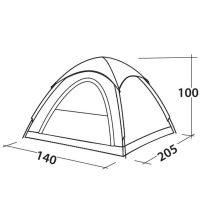 Намет двомісний Easy Camp Comet 200 Rustic Green (120404) (929564)