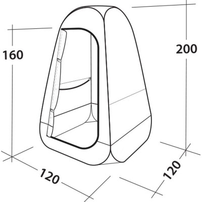 Намет технічний Easy Camp Little Loo Granite Grey (120427) (929595)