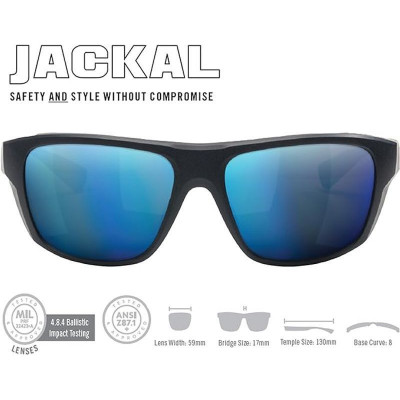 Окуляри балістичні Vortex Jackal Blue/Smoke (EJA-BLS-BL) (931100)