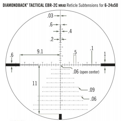 Приціл оптичний Vortex Diamondback Tactical FFP 6-24x50 EBR-2C MRAD (DBK-10029) (929060)