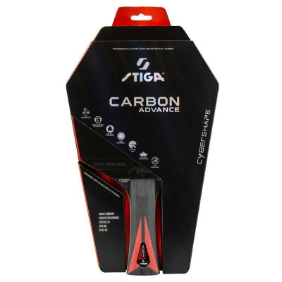 Ракетка для настільного тенісу Stiga Carbon Advance Cybershape FL (1215-1101-35) 932356