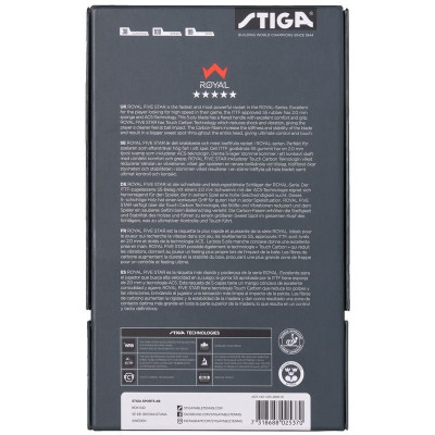 Ракетка для настільного тенісу Stiga Royal Carbon 5 Star FL (1215-2818-01) (931106)