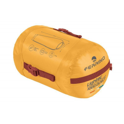 Спальний мішок Ferrino Lightec 1000 Duvet RDS Down -6°C Artisan Gold (86702QGG) 932325 Спальний мішок Ferrino Lightec 1000 Duvet RDS Down -6°C Artisan Gold (86702QGG) 932325