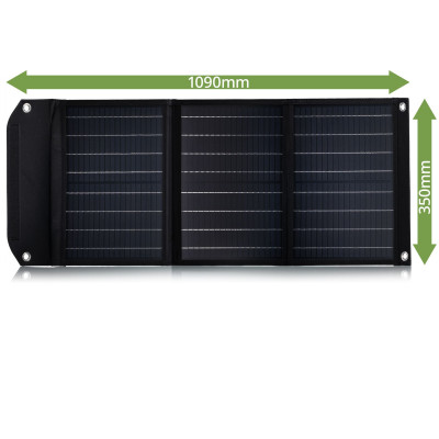 Портативний зарядний пристрій сонячна панель Bresser Mobile Solar Charger 40 Watt USB DC (3810040) (930149)