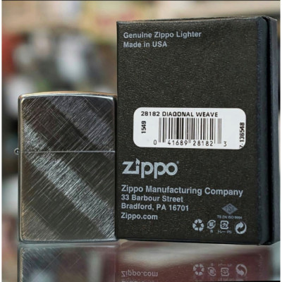 Запальничка Zippo REG DIAGONAL WEAVE 28182