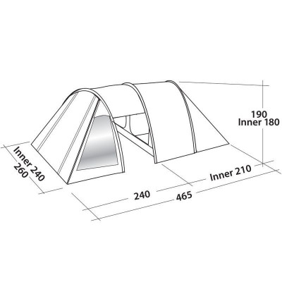 Намет чотиримісний Easy Camp Galaxy 400 Steel Blue (120413) (929573)