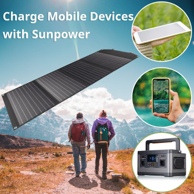 Портативний зарядний пристрій сонячна панель Bresser Mobile Solar Charger 120 Watt USB DC (3810070) (930152)