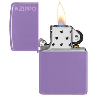 Запальничка Zippo (Зіппо) Smoky Lavender Zippo Logo 46681 ZL